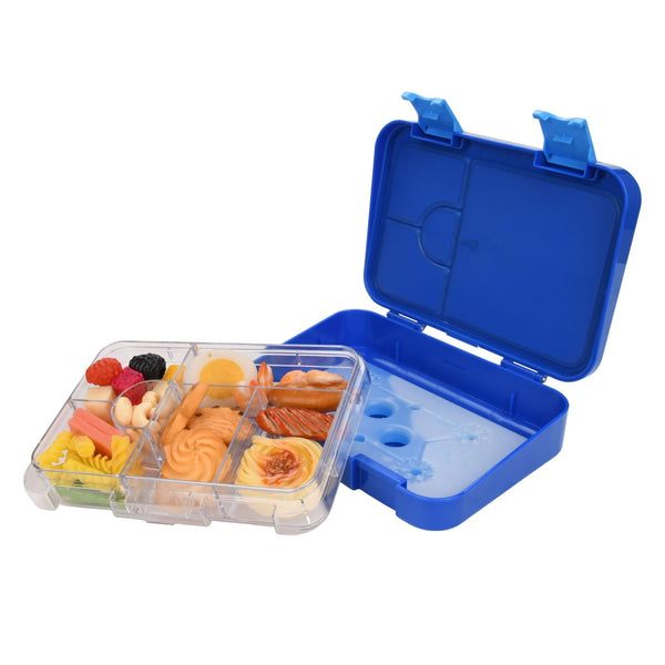 Kids Bento Lunch Boxes with Removable Ice Pack Blue