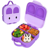 Purple Bunny Bento Lunch Boxes for Kids