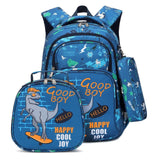 Kids Ergonomic School Bags for Boys Dinosaur Backpack