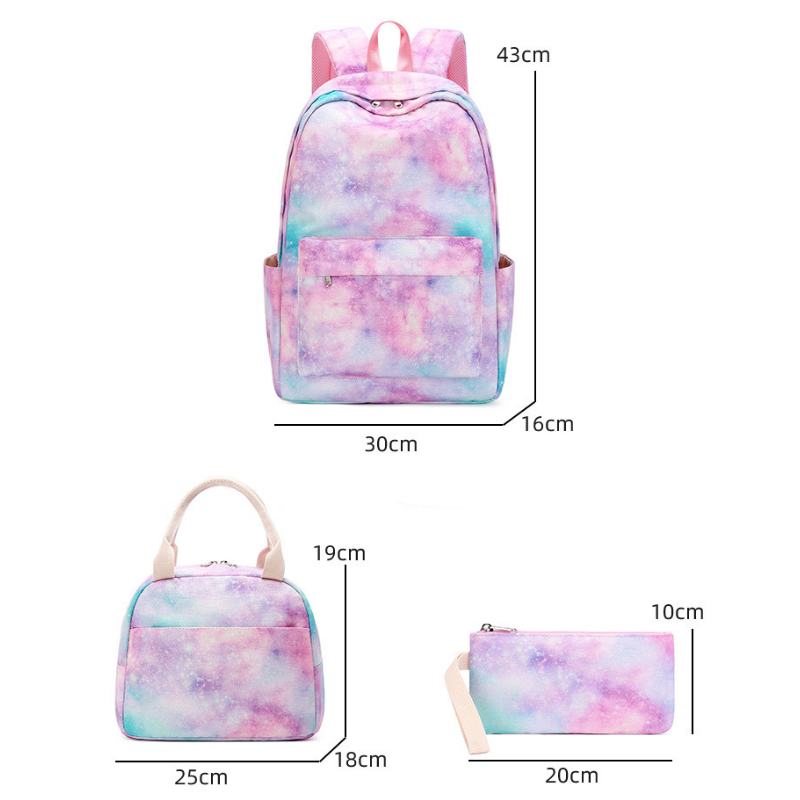 galaxy backpack school bag set