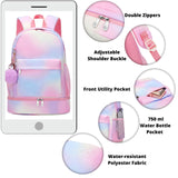 Girls School Bags with Lunch Compartment New Rainbow Backpack