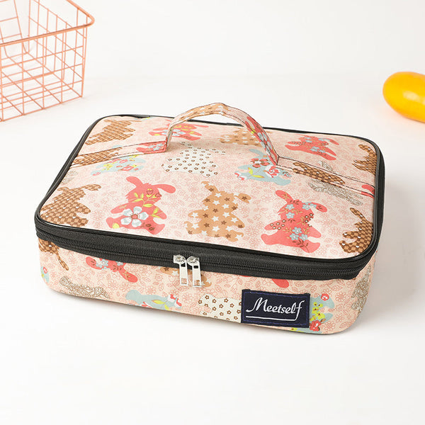 Insulated Kids Lunch Bag Thermal Lunch Box Bag With Spacious Compartment & Built-In Handle