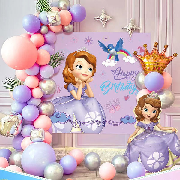 Kids Birthday Party Balloon Garland Kit-Princess