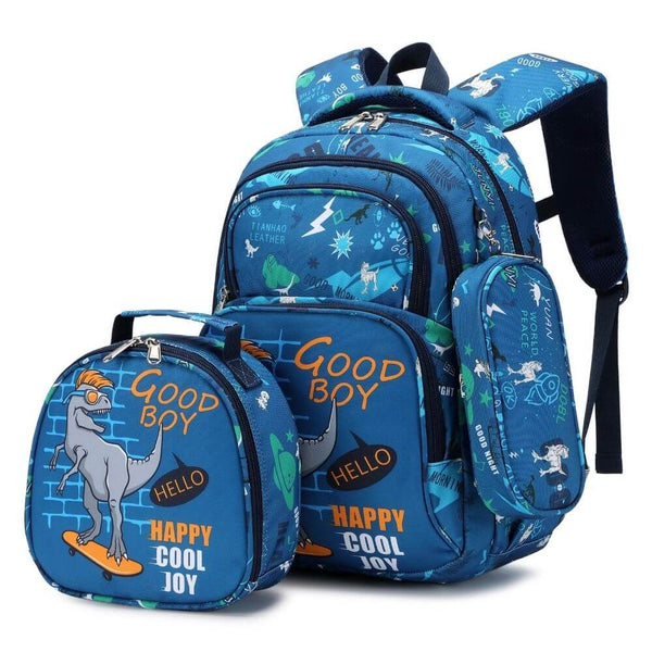 Kids Ergonomic School Bags for Boys Dinosaur Backpack