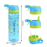 Kids Water Bottle with Straw & Flip-top Lid 750ml Peppy Spout Drink Bottle Tritan BPA Free
