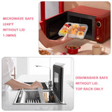 Kids Leak Proof  Bento Lunch Boxes with Removable Ice Pack Pink