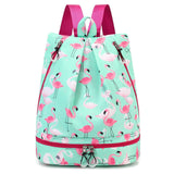 kids swim bag flamingo