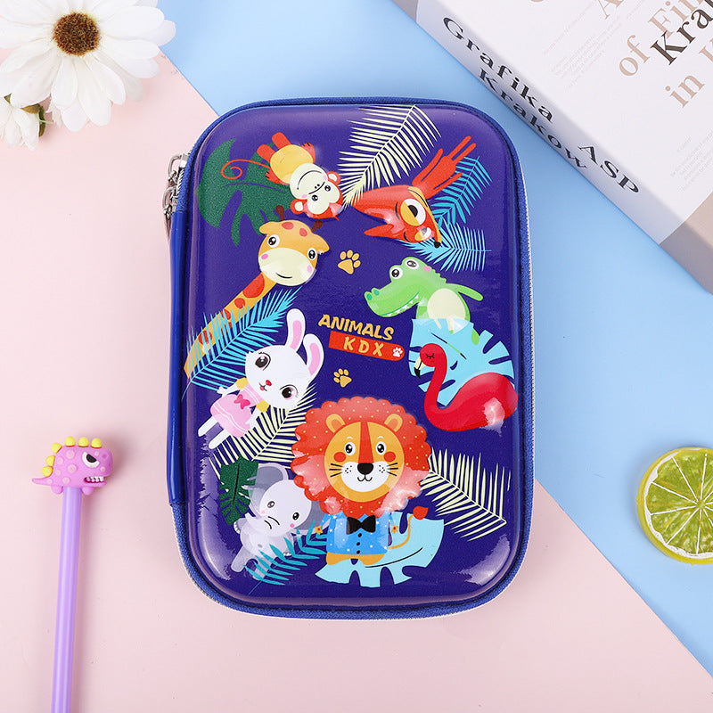 Pencil case-Amzon Blue