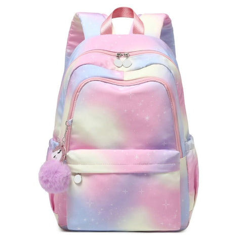 Pink star school bags for girls