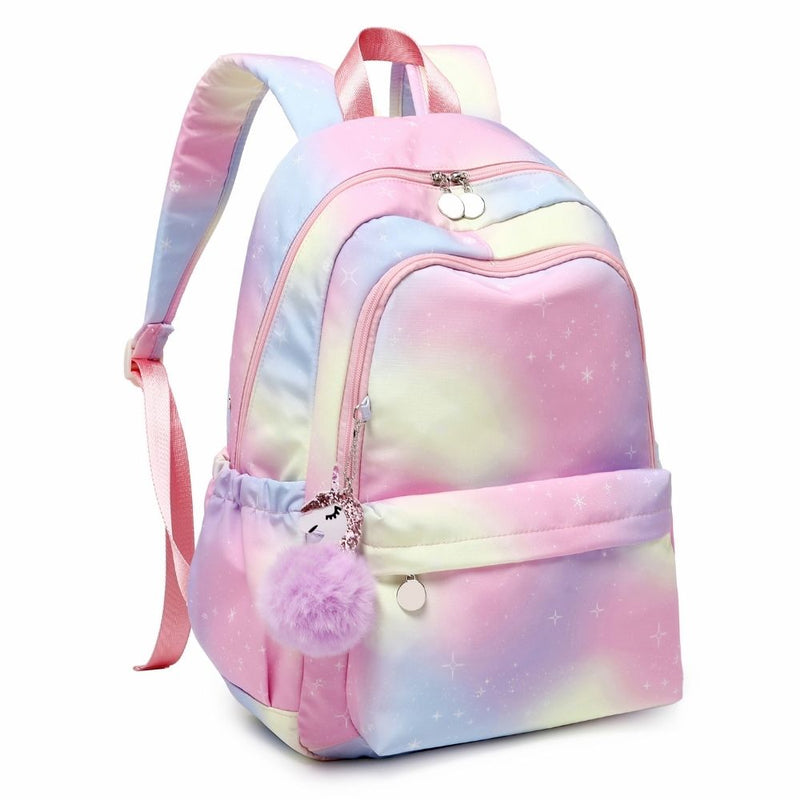 Pink star school bags for girls