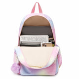 Pink star school bags for girls