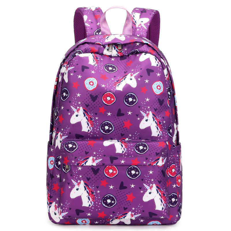 Purple String Backpack Pink & Purple Star Unicorn Kids School Bags & Backpacks NZ | Happy Kid