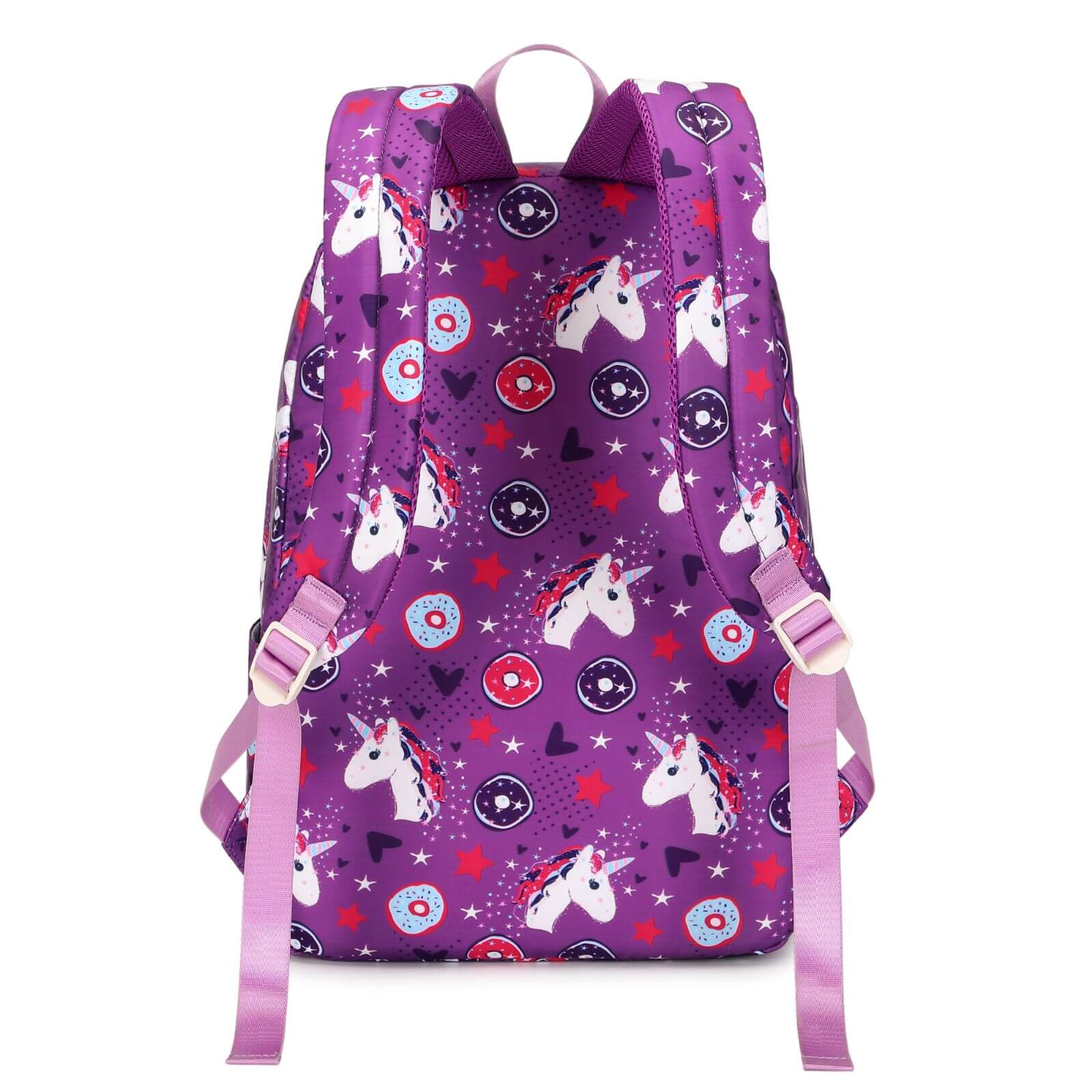Purple String Backpack Pink & Purple Star Unicorn Kids School Bags & Backpacks NZ | Happy Kid