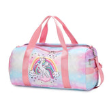 pink unicorn gym duffle bag