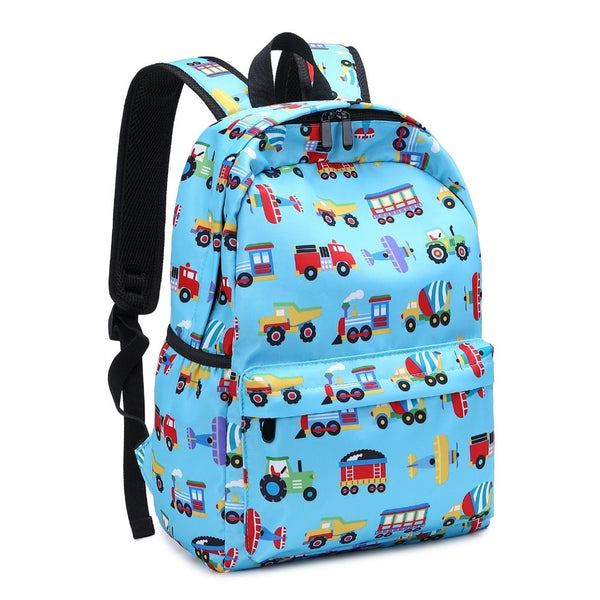 School Bags for Boys Kids Backpacks-Blue Mini Car