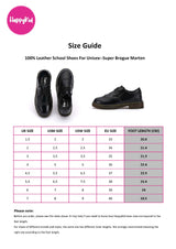 HappyKid School Shoes Size Guide Super Brogue Marten
