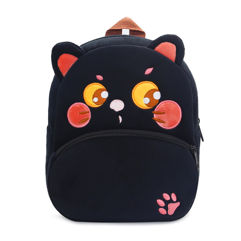 Animal Toddler & Daycare Hiking Backpack NZBlack Cat Happy Kid
