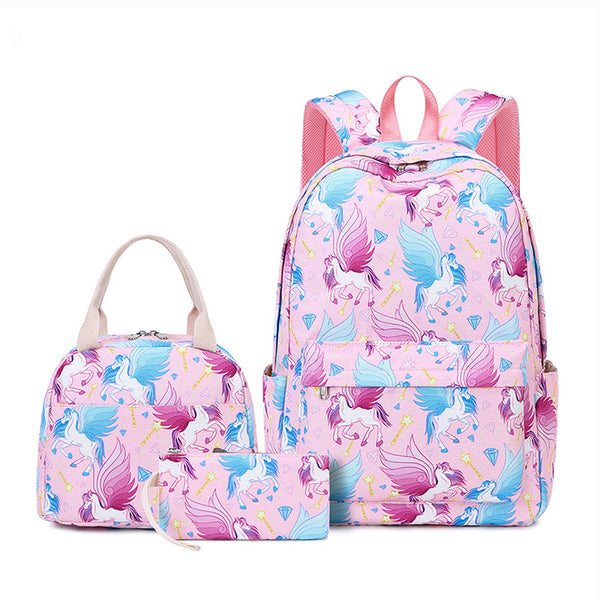 Unicorn School Bag Set Kids Backpack Rainbow Bags Girls School Bags