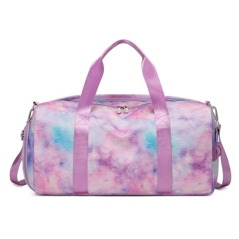 Galaxy Women Duffle Bag Gym Bag Weekend, Travel & Overnight Bags Glitter Pink & Purple