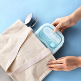 Eco silicone collapsible bento style lunchboxes