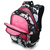 Black Rainbow Unicorn Backpack Set