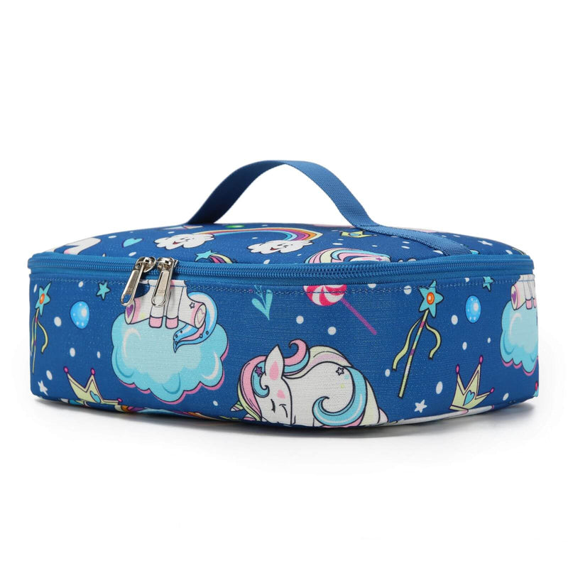 Blue Rainbow Unicorn Backpack Set