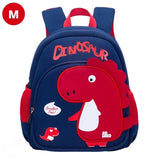 Toddler backpack preschool backpack kids backpack-dinosaur Royal Blue M