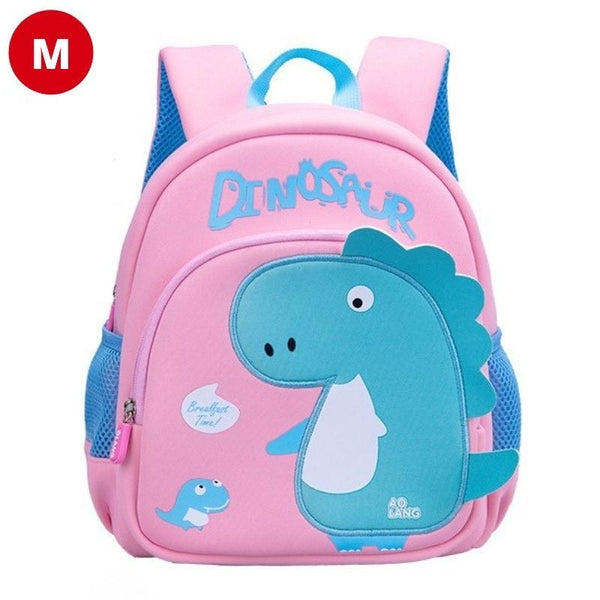 Toddler backpack preschool backpack kids backpack-dinosaur Pale Pink M