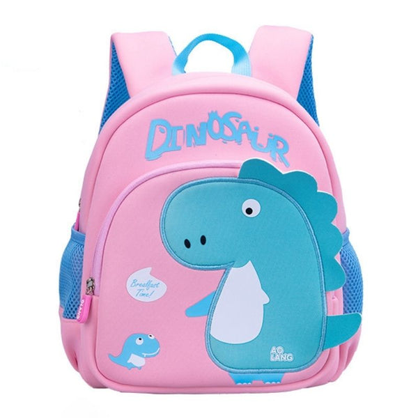 Toddler backpack preschool backpack kids backpack-dinosaur Pale Pink Large