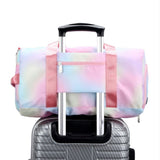 Womens duffle bag Cute Rainbow Girls Overnight Bag